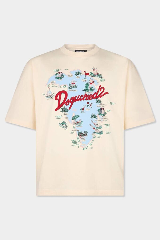 Aloha Souvenir T-shirt met losse pasvorm