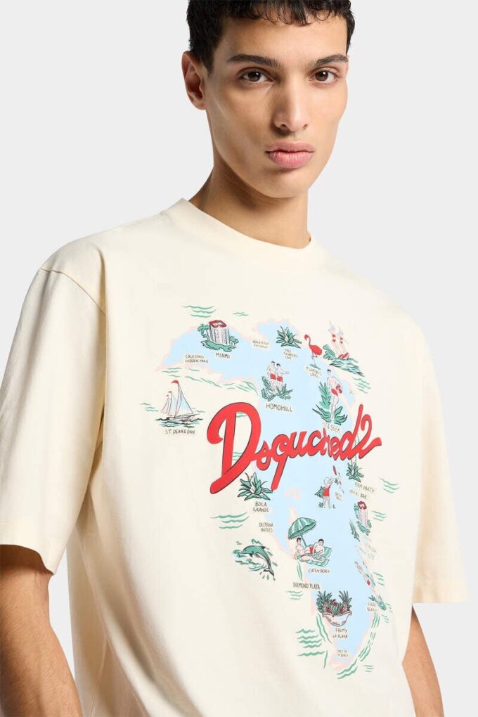 Aloha Souvenir T-shirt met losse pasvorm