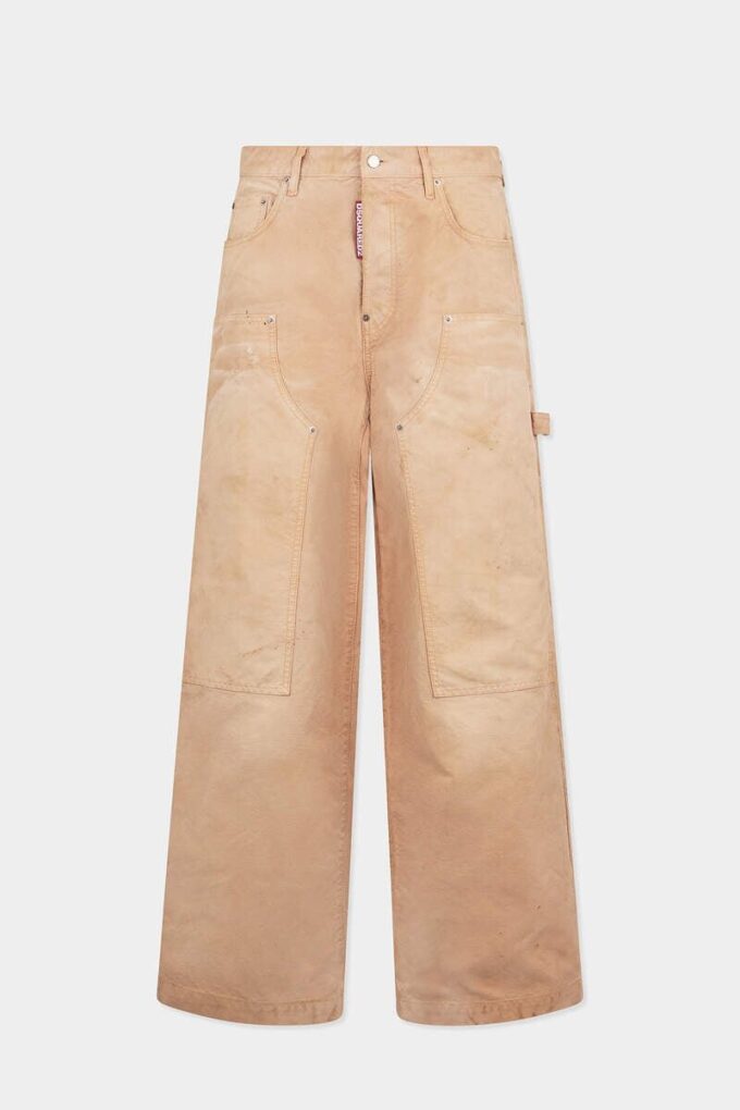 Baggy Carpenter-Jeans, in de massa geverfd Baggy Carpenter-Jeans, in de massa geverfd