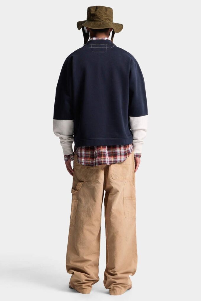Baggy Carpenter-Jeans, in de massa geverfd Baggy Carpenter-Jeans, in de massa geverfd