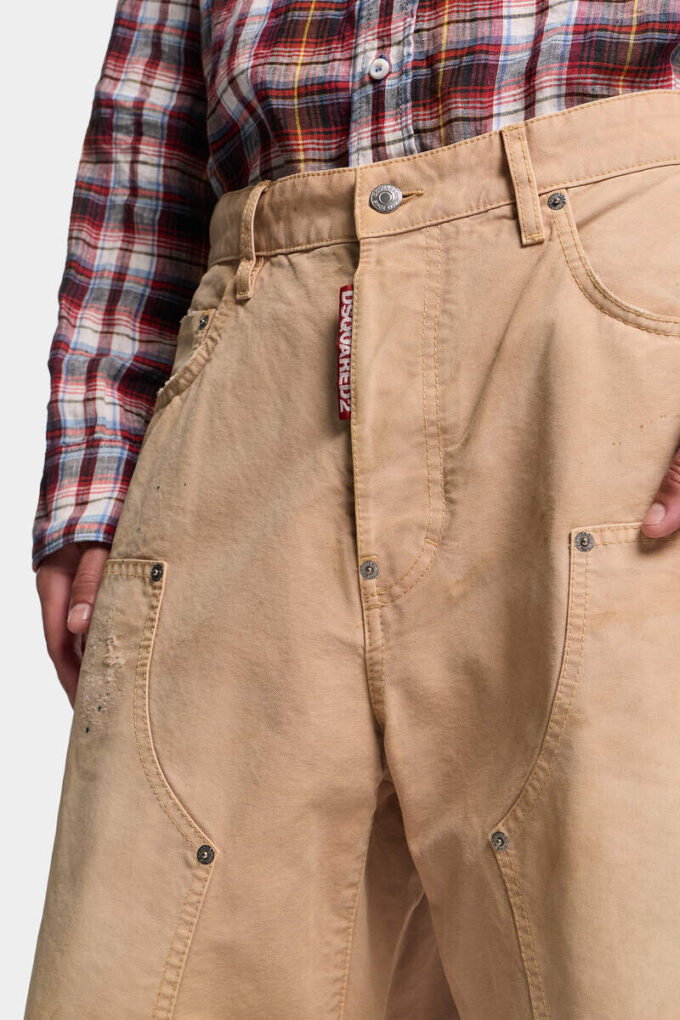 Baggy Carpenter-Jeans, in de massa geverfd Baggy Carpenter-Jeans, in de massa geverfd