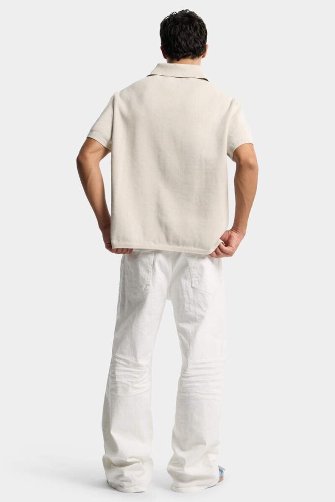 Baggy jeans, in de massa geverfd Baggy jeans, in de massa geverfd
