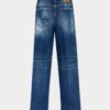 Baggy Traveller-Jeans met medium gescheurde was Baggy Traveller-Jeans met medium gescheurde was