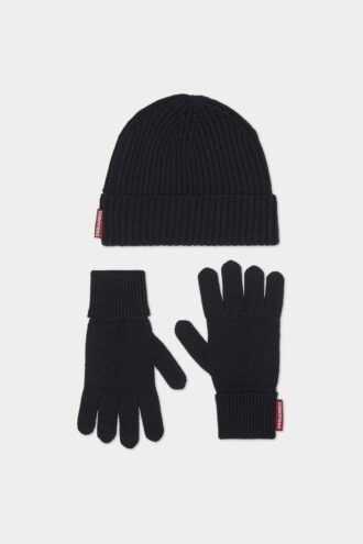 Beanie & handschoenen Warmy gebreide set