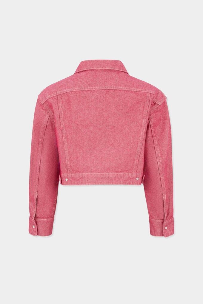 Boxy jeans-jas van Oxford-denim Boxy jeans-jas van Oxford-denim