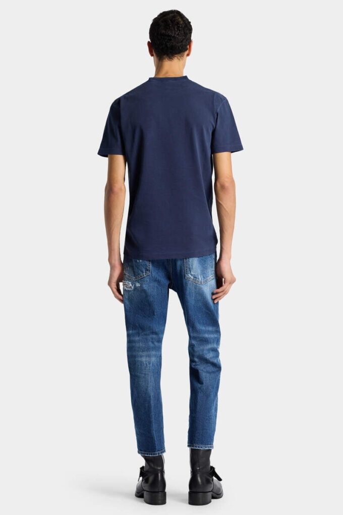 Bro-jeans met medium gescheurde wassing Bro-jeans met medium gescheurde wassing
