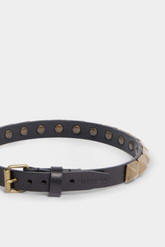 Choker met studs over de hele lengte
