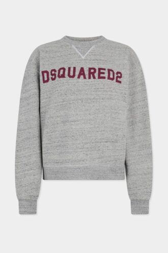 D2 College T-shirt met ronde hals, korte mouwen en wijde pasvorm