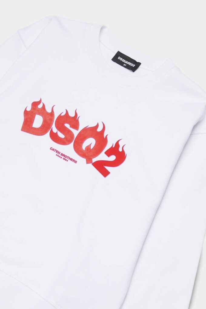 D2Kids Junior Dsq2 T-shirt met ronde hals D2Kids Junior Dsq2 T-shirt met ronde hals