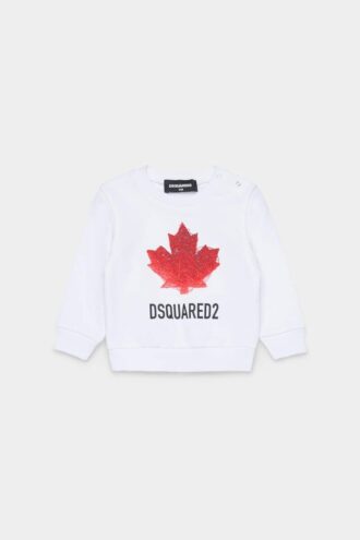 D2Kids Pasgeboren Maple Leaf T-shirt met ronde hals