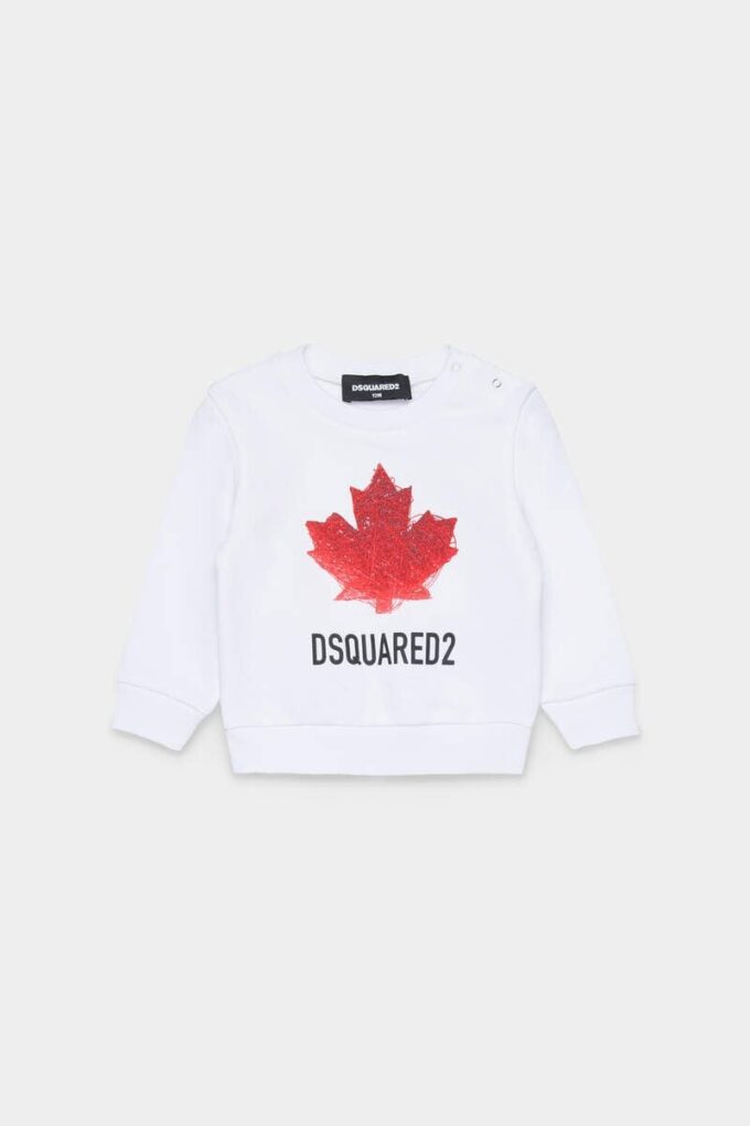D2Kids Pasgeboren Maple Leaf T-shirt met ronde hals
