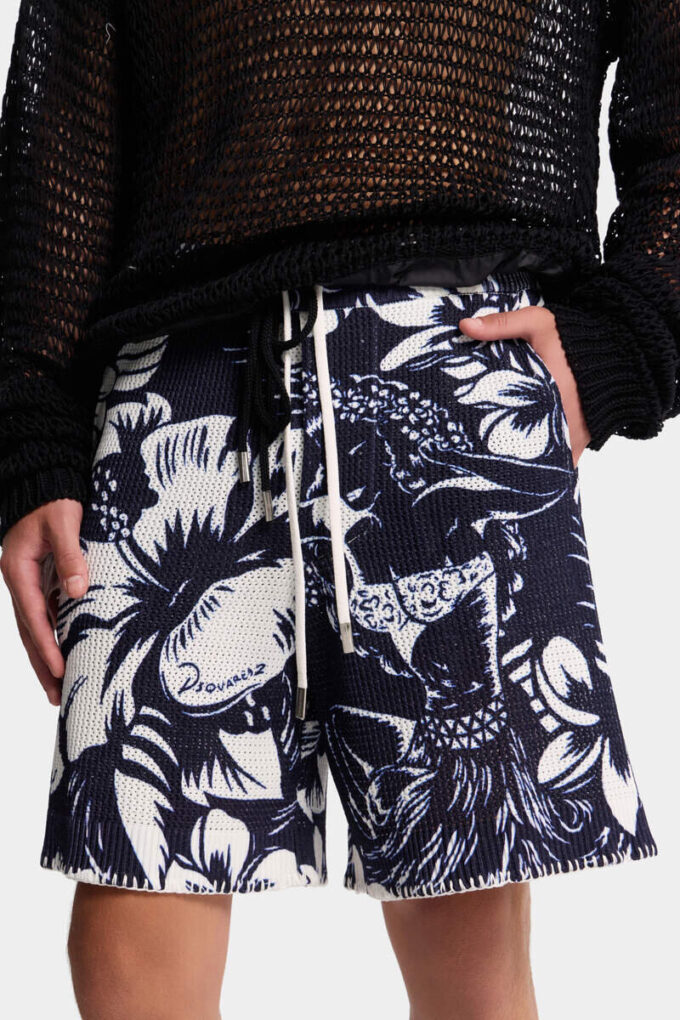 Dancing Flowers gebreide korte broek Dancing Flowers gebreide korte broek