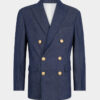 Denim blazer met dubbele rij knopen Denim blazer met dubbele rij knopen