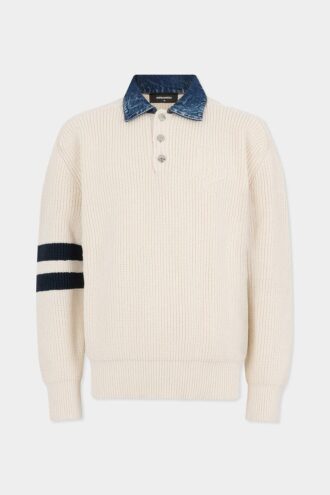 Denim Mix D2 gebreide trui
