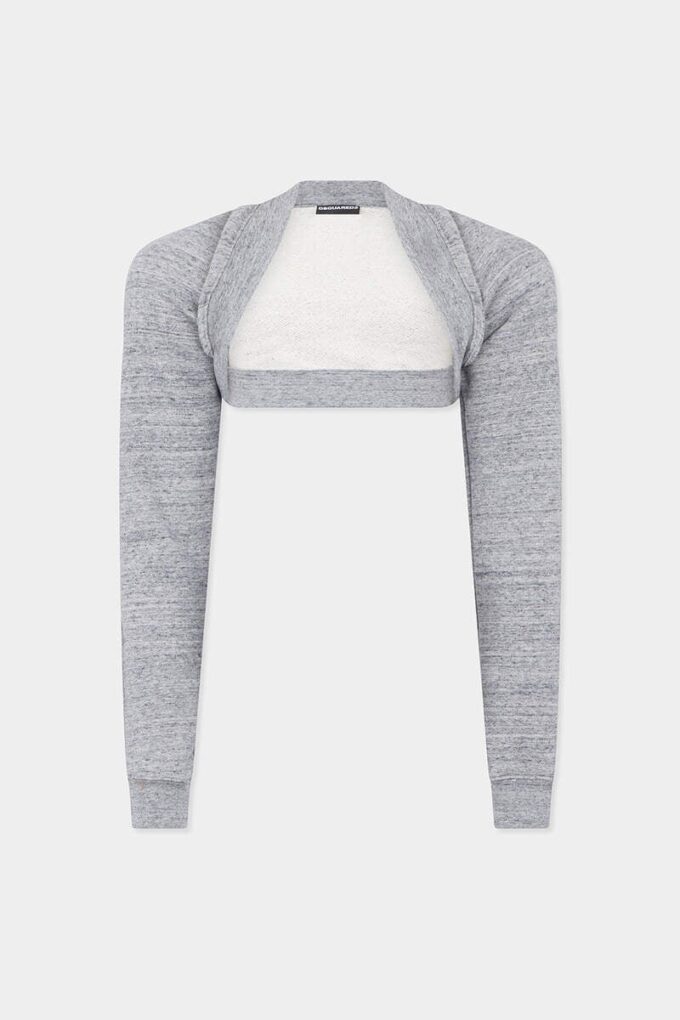 Diep uitgesneden jersey bolero