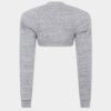 Diep uitgesneden jersey bolero