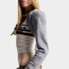Diep uitgesneden jersey bolero