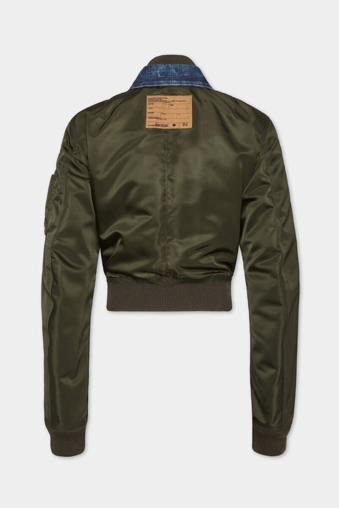Donkerblauw hybride pilotenjeansjack Donkerblauw hybride pilotenjeansjack