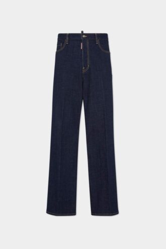 Donkere, loszittende Jeans