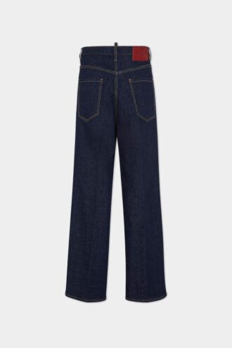 Donkere, loszittende Jeans