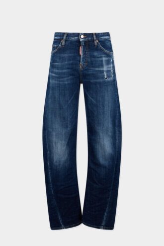 Donkere Smoker Wash Loose Twist-Jeans
