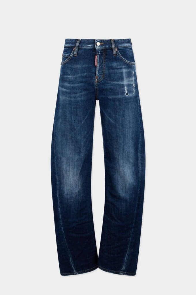 Donkere Smoker Wash Loose Twist-Jeans Donkere Smoker Wash Loose Twist-Jeans