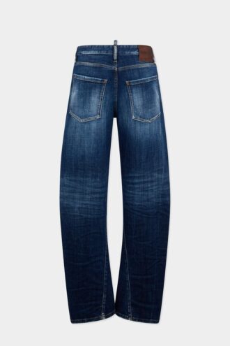 Donkere Smoker Wash Loose Twist-Jeans