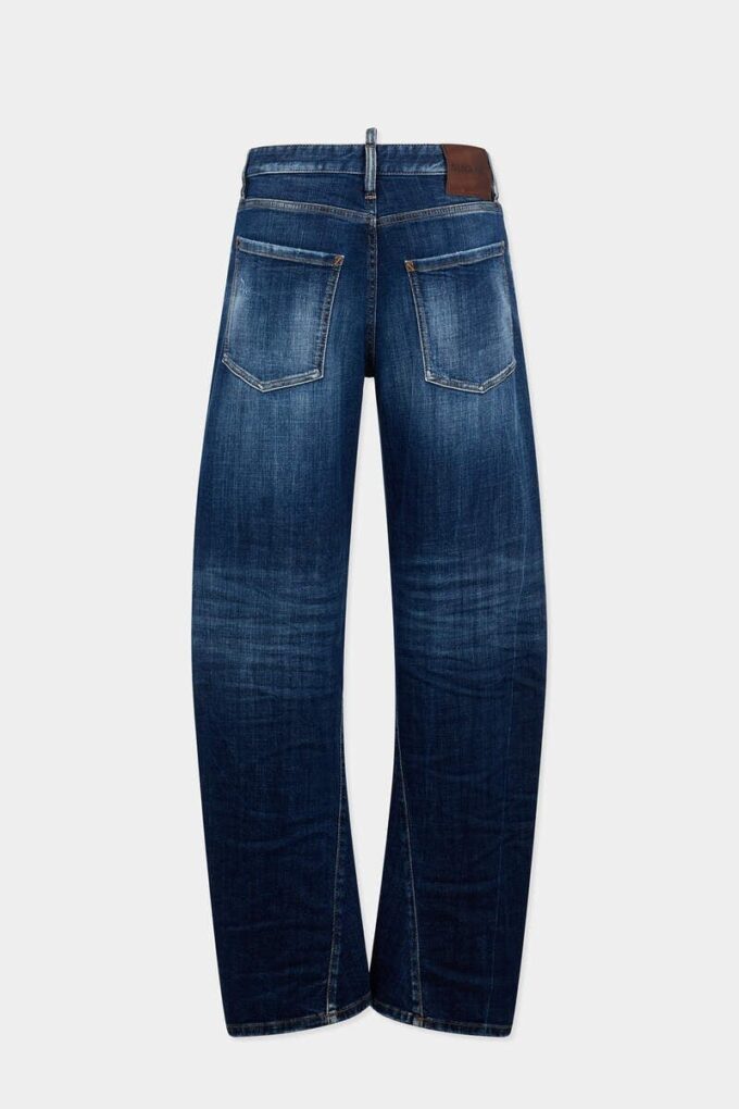 Donkere Smoker Wash Loose Twist-Jeans Donkere Smoker Wash Loose Twist-Jeans