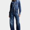 Donkere Smoker Wash Loose Twist-Jeans Donkere Smoker Wash Loose Twist-Jeans