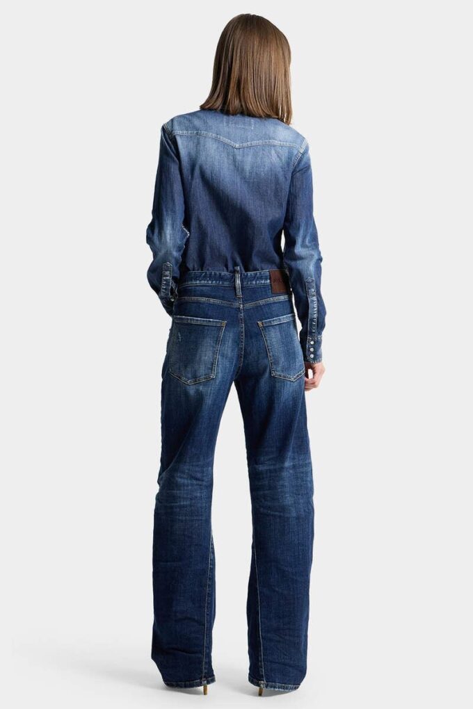 Donkere Smoker Wash Loose Twist-Jeans Donkere Smoker Wash Loose Twist-Jeans