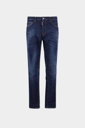 Donkere, strakke Teddy-Jeans
