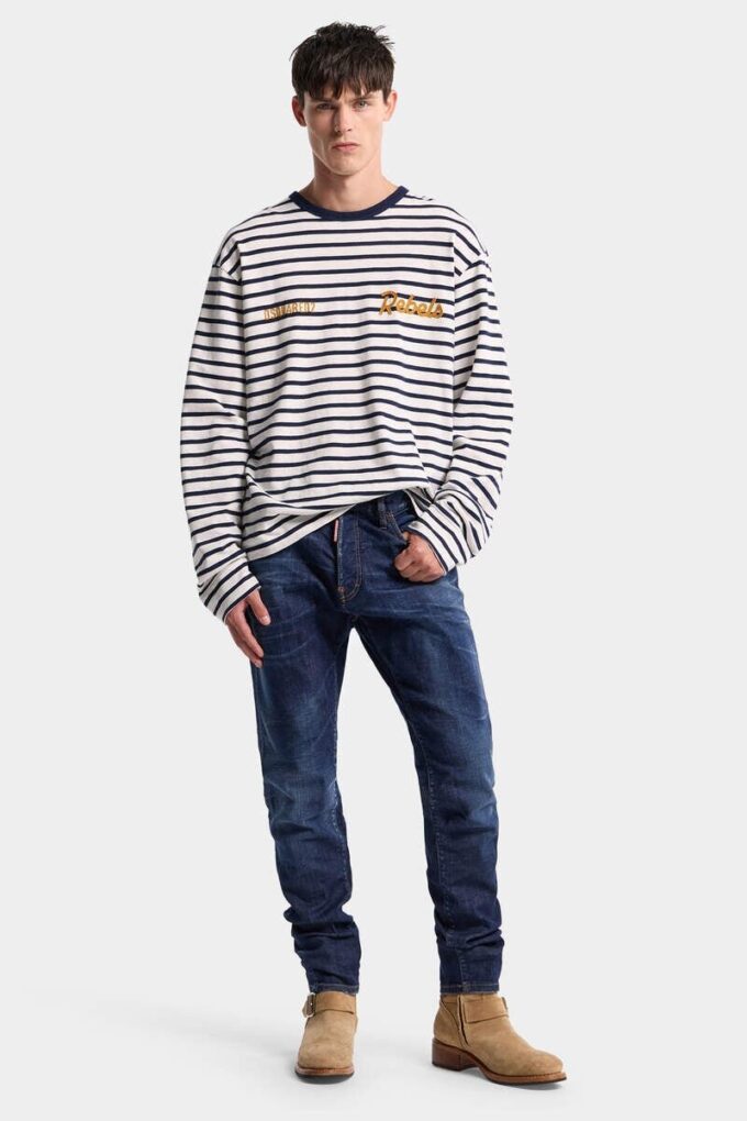 Donkere, strakke Teddy-Jeans Donkere, strakke Teddy-Jeans