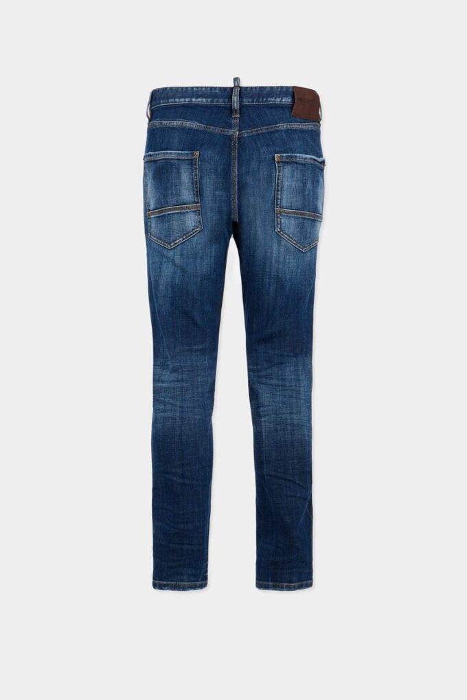 Donkere Teddy Mini Front-Jeans met Smoker-was Donkere Teddy Mini Front-Jeans met Smoker-was