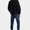 Donkere Teddy Mini Front-Jeans met Smoker-was Donkere Teddy Mini Front-Jeans met Smoker-was