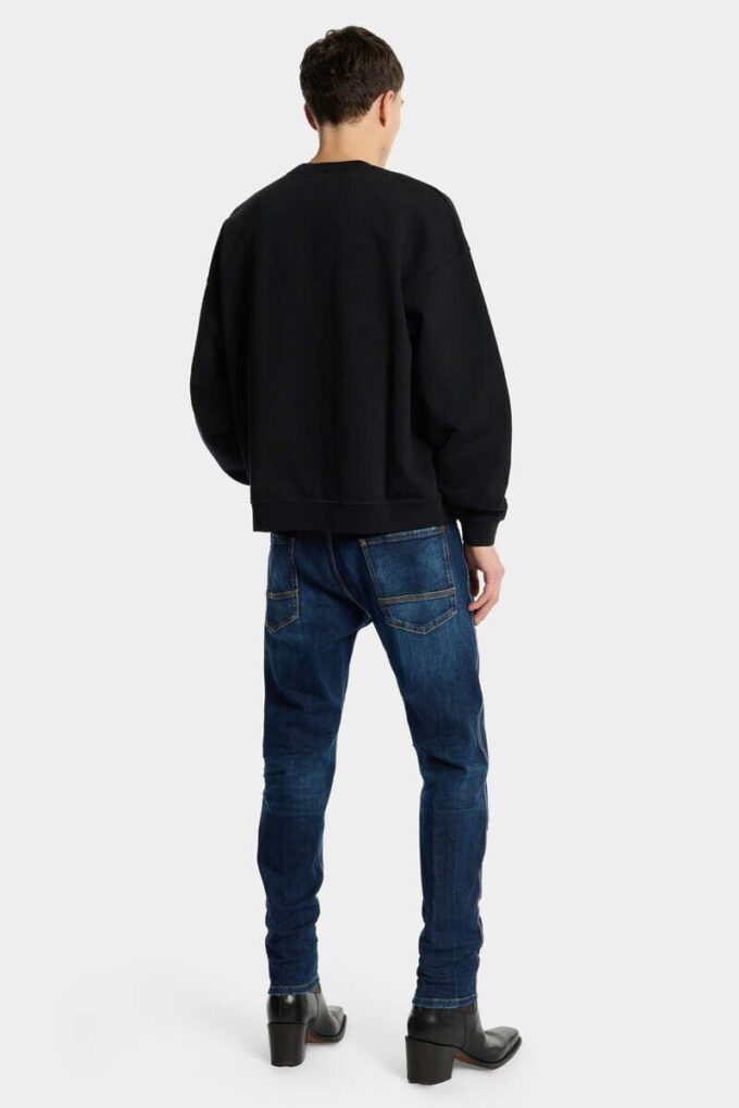 Donkere Teddy Mini Front-Jeans met Smoker-was Donkere Teddy Mini Front-Jeans met Smoker-was