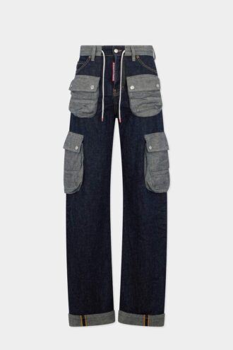 Donkere, zware, losse twist-Jeans