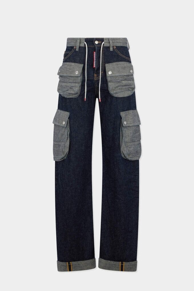 Donkere, zware, losse twist-Jeans Donkere, zware, losse twist-Jeans