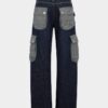 Donkere, zware, losse twist-Jeans Donkere, zware, losse twist-Jeans