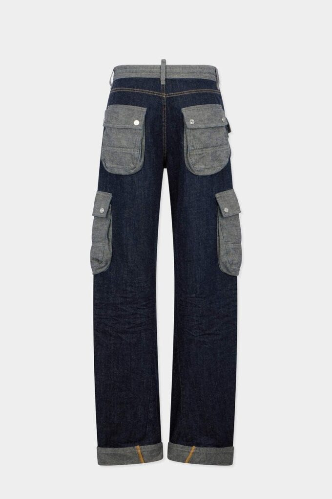 Donkere, zware, losse twist-Jeans Donkere, zware, losse twist-Jeans