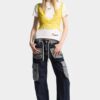 Donkere, zware, losse twist-Jeans Donkere, zware, losse twist-Jeans
