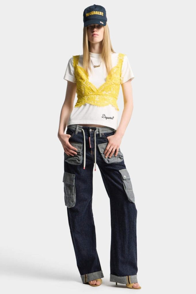 Donkere, zware, losse twist-Jeans Donkere, zware, losse twist-Jeans