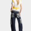 Donkere, zware, losse twist-Jeans Donkere, zware, losse twist-Jeans
