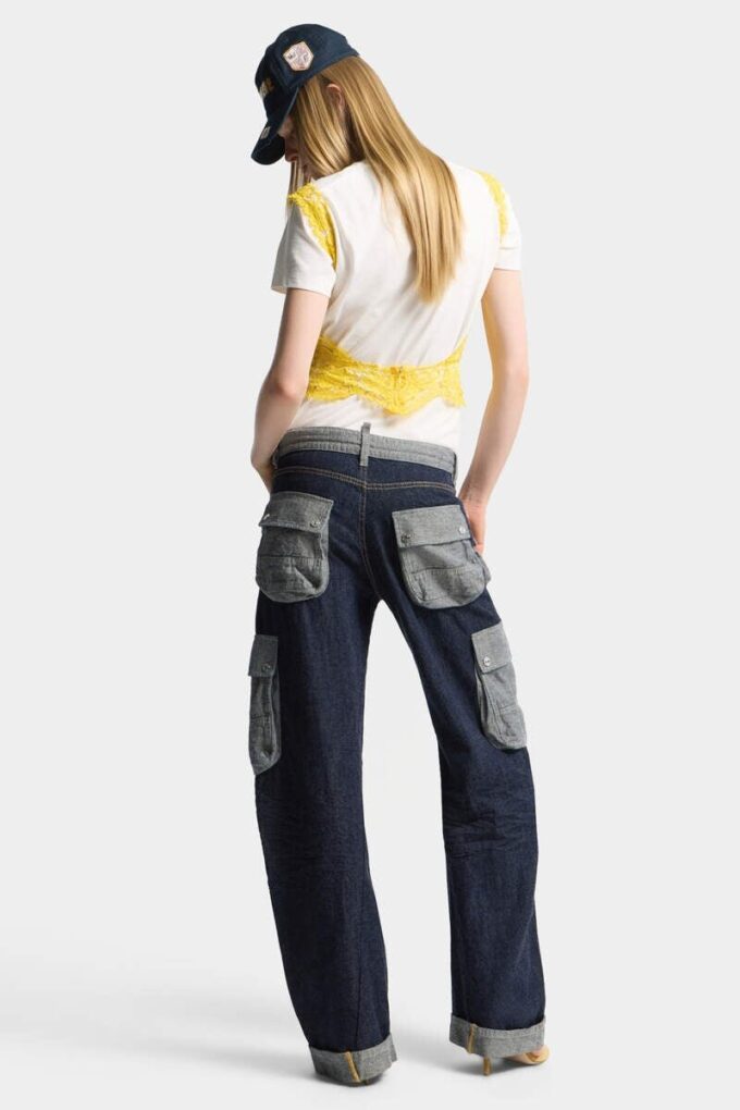 Donkere, zware, losse twist-Jeans Donkere, zware, losse twist-Jeans