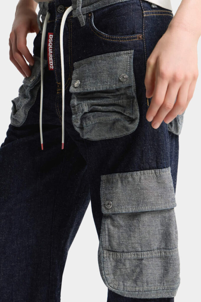 Donkere, zware, losse twist-Jeans Donkere, zware, losse twist-Jeans