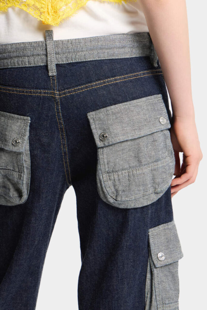 Donkere, zware, losse twist-Jeans Donkere, zware, losse twist-Jeans