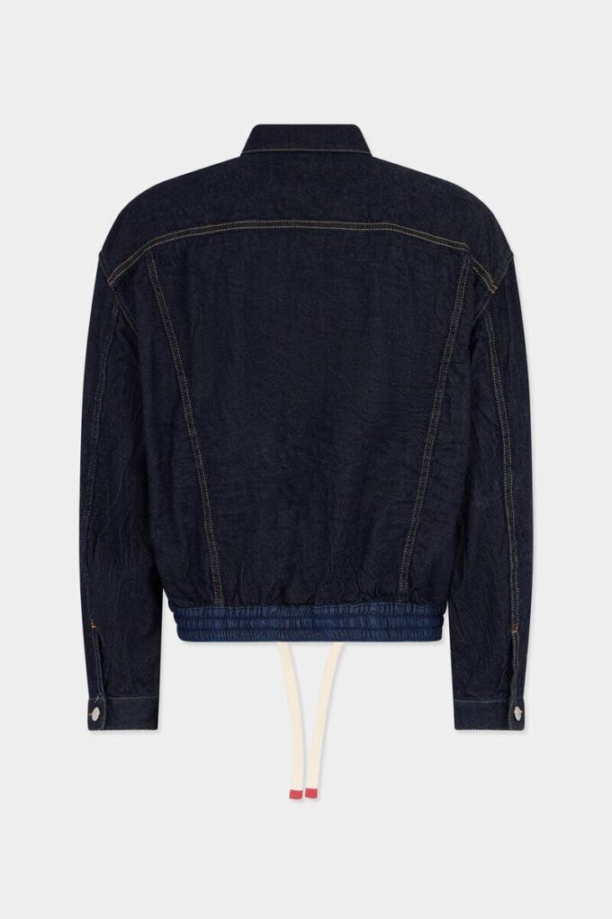 Donkergewassen cargo-Jeans-jasje Donkergewassen cargo-Jeans-jasje