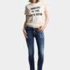Donkergewassen skinny jeans Donkergewassen skinny jeans