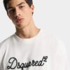 Dsquared2 geborduurd T-shirt met losse pasvorm Dsquared2 geborduurd T-shirt met losse pasvorm