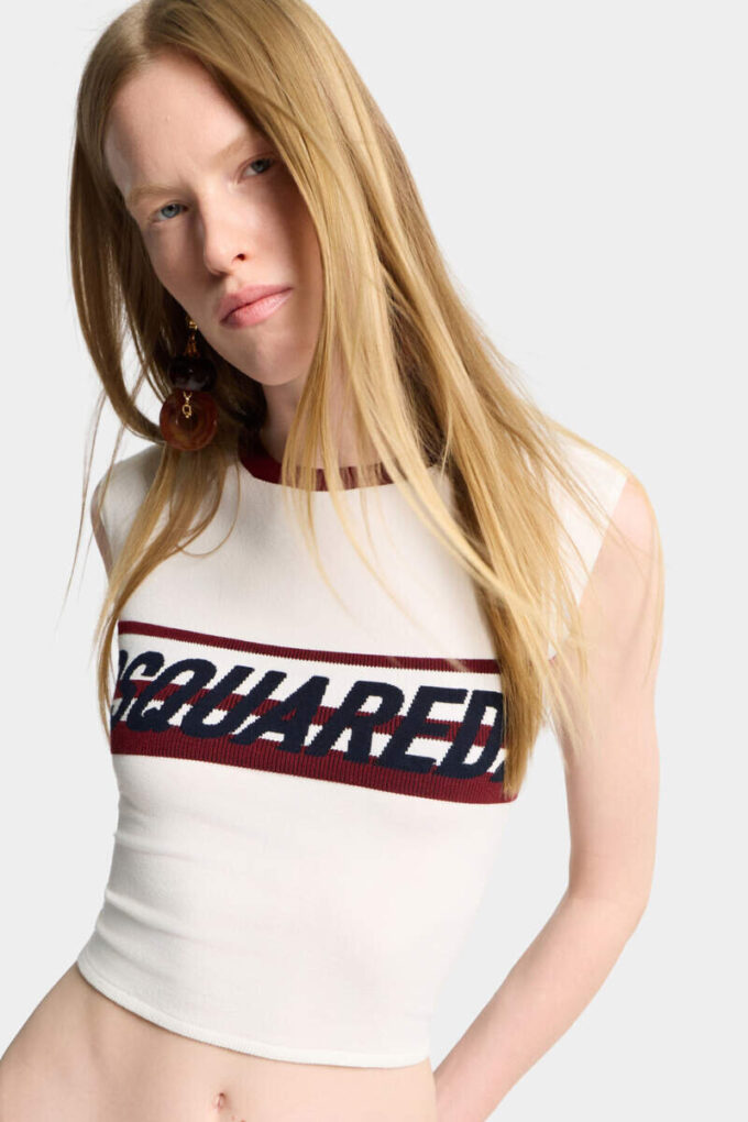 Dsquared2 gebreid T-shirt Dsquared2 gebreid T-shirt