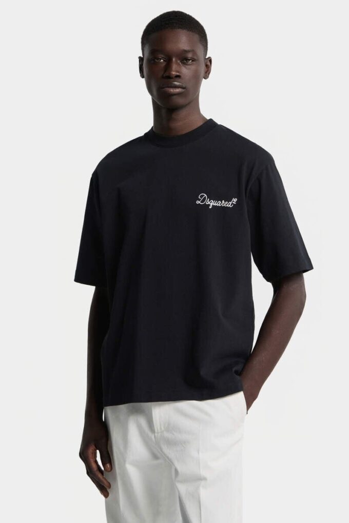Dsquared2 kenmerkend T-shirt met losse pasvorm Dsquared2 kenmerkend T-shirt met losse pasvorm